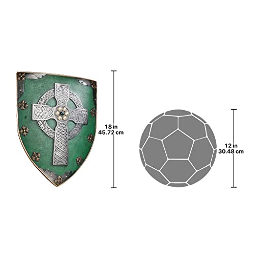 Design Toscano CL41032 Celtic Cross Warriors Shield Medieval Decor Wall Sculpture, 18 Inch, Single - Image 3