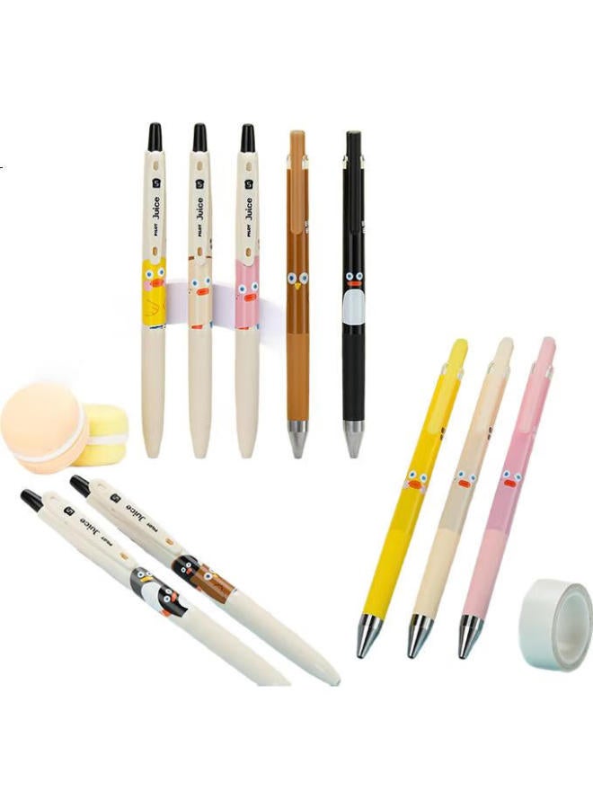 Pilot Juice Up Gel Pen, Brunch Brother Series, Journaling Pen, Student Writing Retractable Pen, Ljp-S5B24, 0.5Mm, Full Set Of 5 Pens/Black - Image 1