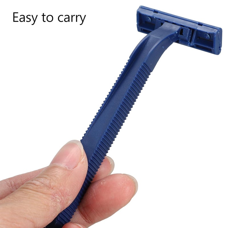 SHOWERORO 24pcs Disposable Manual Razors for Women, Navy Mini Hair Trimmer, Single Blade Shaver for Travel and Body Hair Removal - Image 4