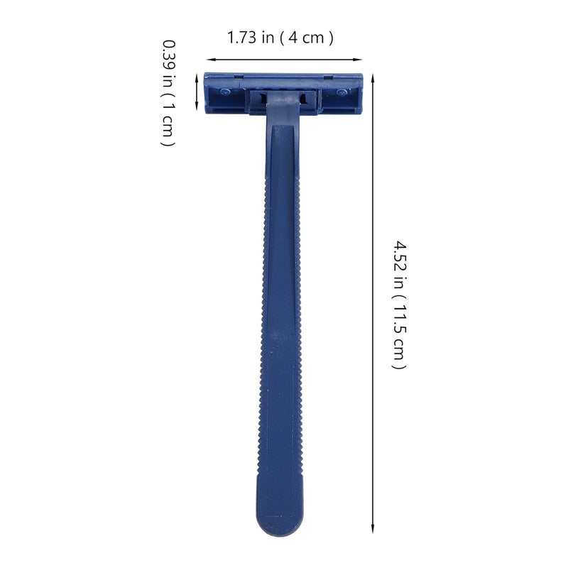 SHOWERORO 24pcs Disposable Manual Razors for Women, Navy Mini Hair Trimmer, Single Blade Shaver for Travel and Body Hair Removal - Image 2
