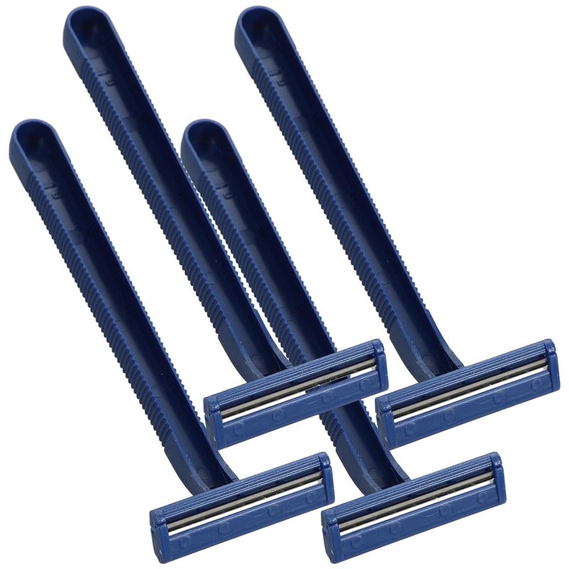 SHOWERORO 24pcs Disposable Manual Razors for Women, Navy Mini Hair Trimmer, Single Blade Shaver for Travel and Body Hair Removal - Image 1