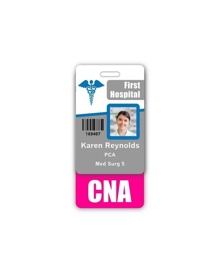 Scrubs and Stuff LLC - Cna Badge Buddy Vertical W Height & Weight Conversion Charts (Pink) - Image 1