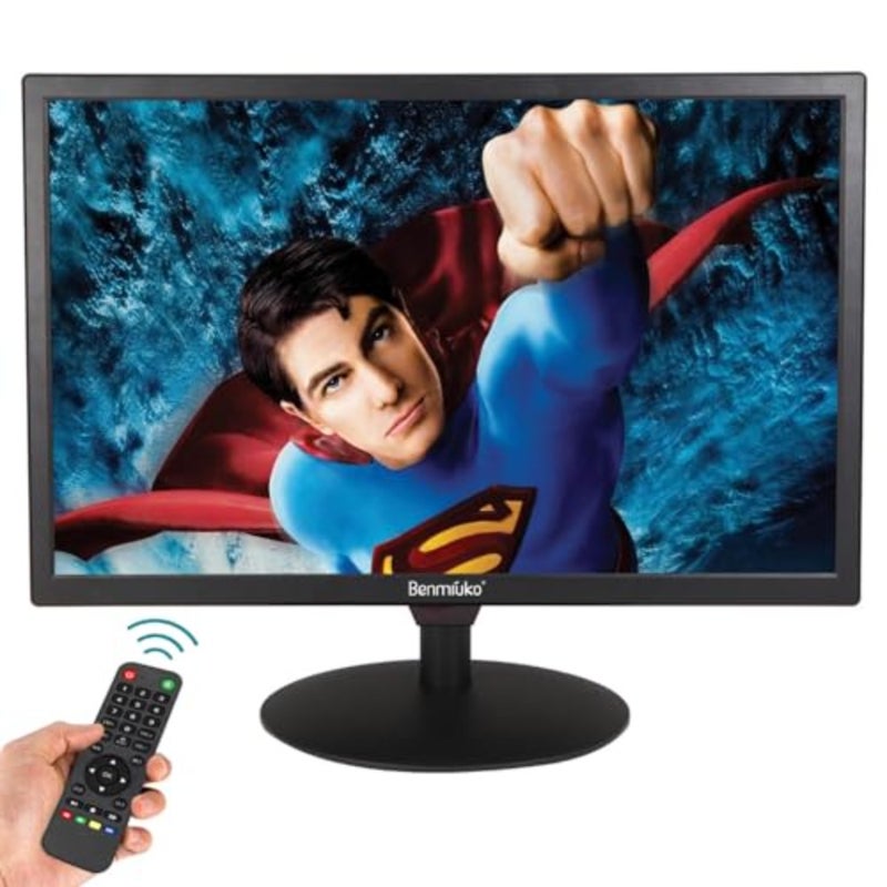 كاميرا مراقبة CCTV شاشة عرض LCD مع BNC، HDMI، VGA، AV، واجهات USB، مكبر صوت مدمج، دقة 1440 × 900، غلاف بلاستيكي أسود، تطبيق مراقبة احترافي - Image 1