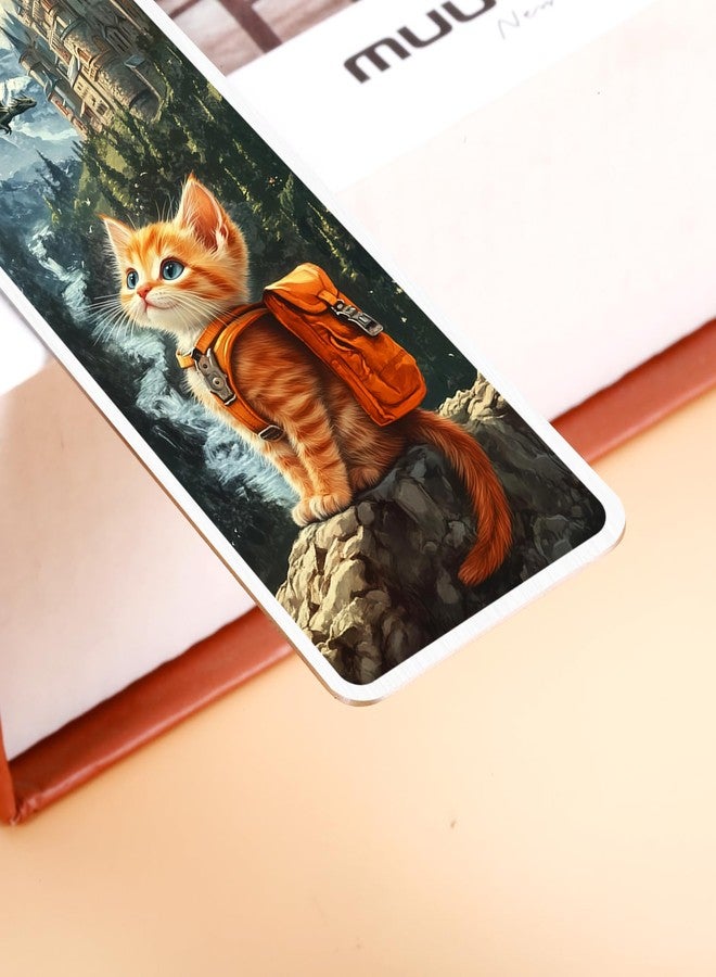 KINMES Onyx Storm Merch, Dark Romance Merch, Romance Fantasy Bookmark Gifts for Bookish, Book Lover, Nerd, Reader, Bookworm, Dragon Rider Gifts for Men Women, Cute Broccoli Cat Bookmark, Book Club Gift - Image 3