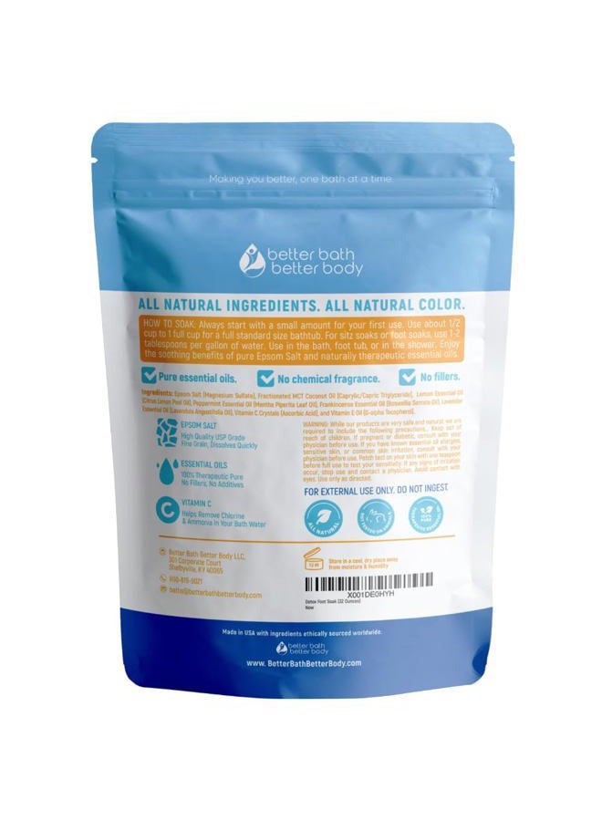 Better Bath Better Body Detox Foot Soak (2 LBs) Epsom Salt Foot Soak with Lemon & Peppermint Essential Oils  - Image 2
