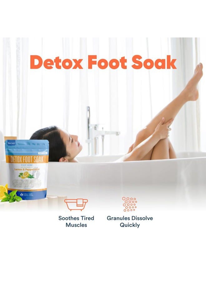 Better Bath Better Body Detox Foot Soak (2 LBs) Epsom Salt Foot Soak with Lemon & Peppermint Essential Oils  - Image 5