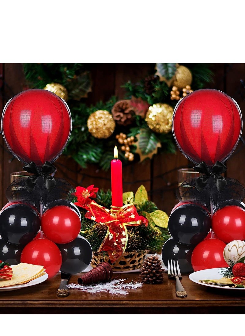 XiuWoo - Table Centerpieces Balloons Stand Kit Balloon Holder with Tulle and Latex Reusable Centerpiece Base for Birthday Wedding Party Decorations 4 Set - Image 1