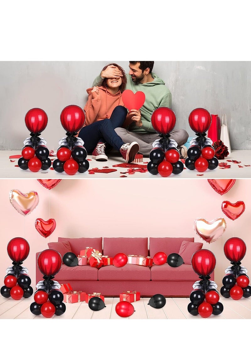 XiuWoo - Table Centerpieces Balloons Stand Kit Balloon Holder with Tulle and Latex Reusable Centerpiece Base for Birthday Wedding Party Decorations 4 Set - Image 1