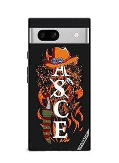 Protective Case Cover For Google Pixel 7a Fire First Ace Design Multicolour