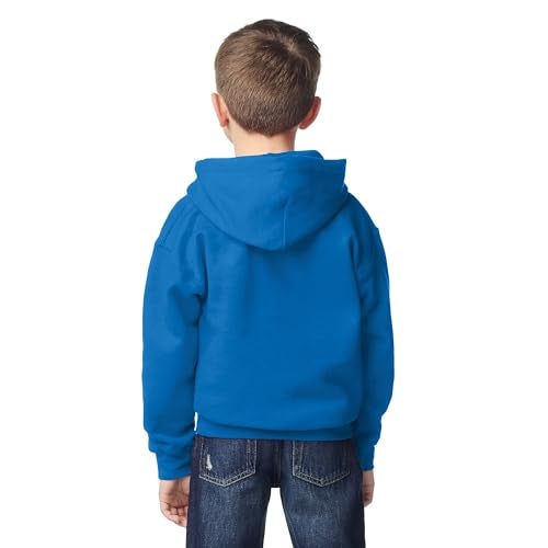Gildan Youth Hoodie Sweatshirt, Style G18500B, Royal, Large - Image 2