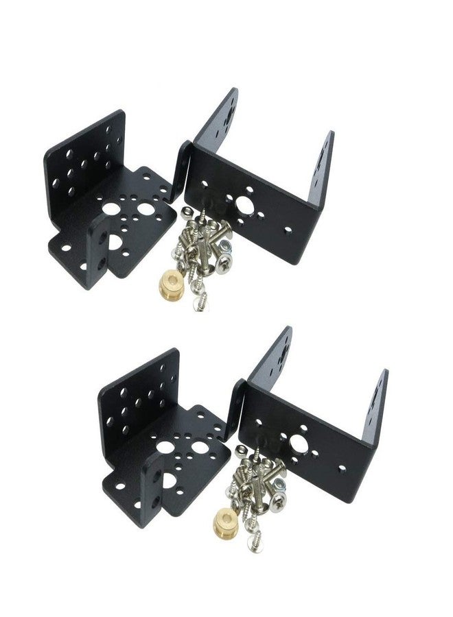 Bolsen 2 Set 2 DOF Short Pan and Tilt Servos Bracket Sensor Mount Kit for Compatible MG995 Retail - Image 1