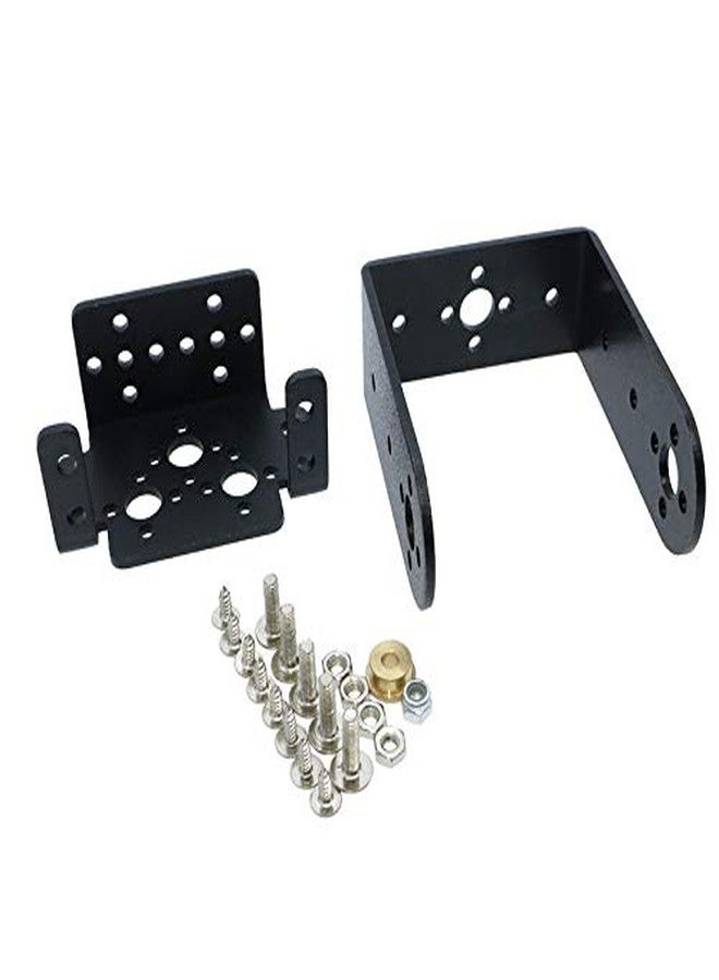 Bolsen 2 Set 2 DOF Short Pan and Tilt Servos Bracket Sensor Mount Kit for Compatible MG995 Retail - Image 2