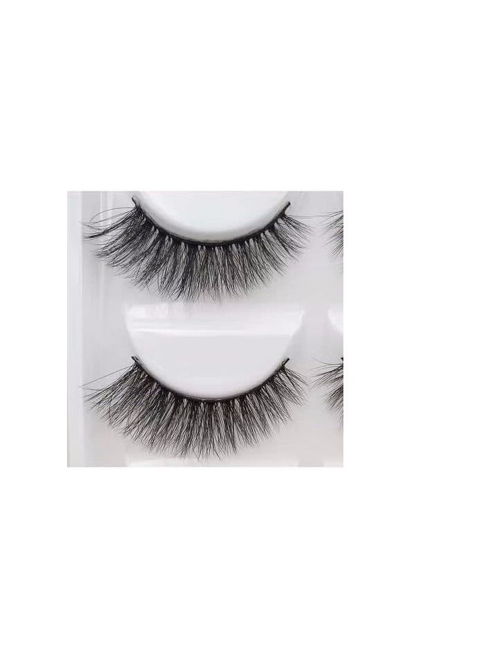ORiTi False Eyelashes, 5 Pairs 3D Natural Fluffy  Lashes - Image 4