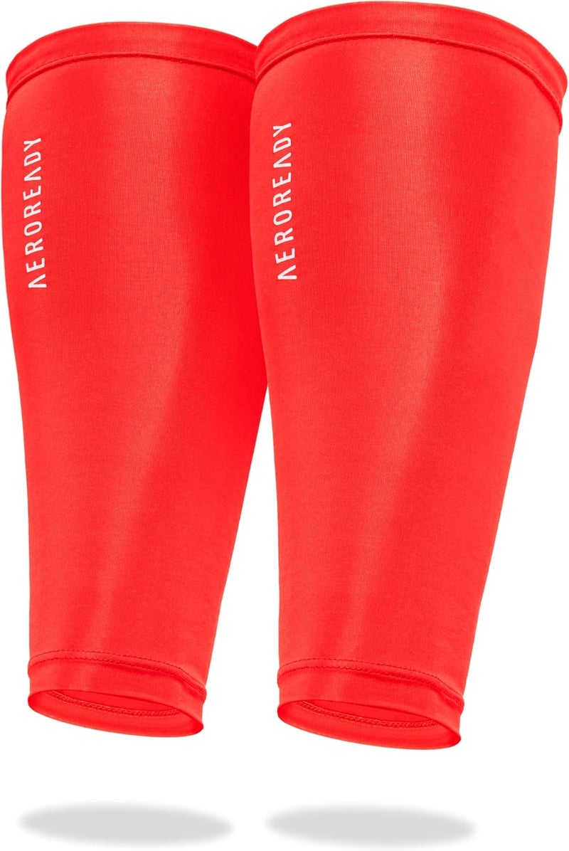 adidas Aeroready Comp Calf Sleeves - Red - L/XL - Image 2