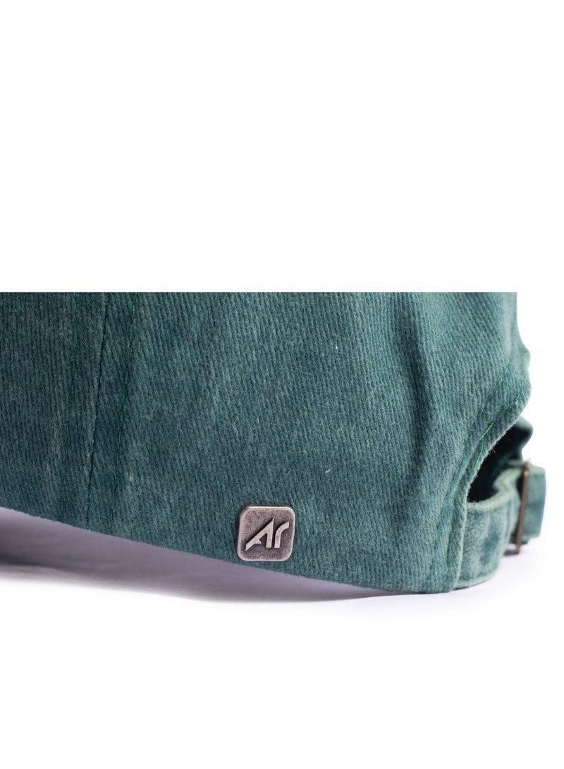 ايه ار سابلاي Ar Washed Cap من Arij Bags | كاب كاجوال للجنسين، قطن مغسول بملمس ناعم، قابل للتهوية، خفيف، حزام قابل للتعديل للاستخدام اليومي (أخضر) - Image 4