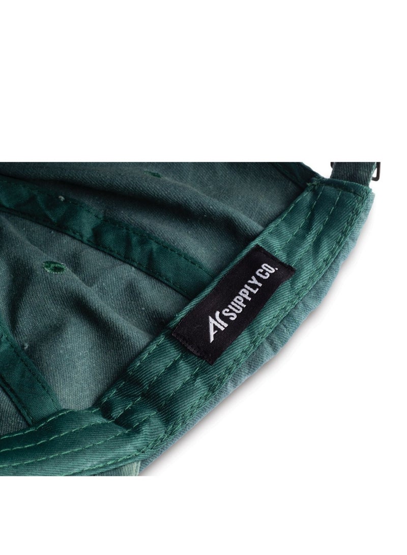 ايه ار سابلاي Ar Washed Cap من Arij Bags | كاب كاجوال للجنسين، قطن مغسول بملمس ناعم، قابل للتهوية، خفيف، حزام قابل للتعديل للاستخدام اليومي (أخضر) - Image 5