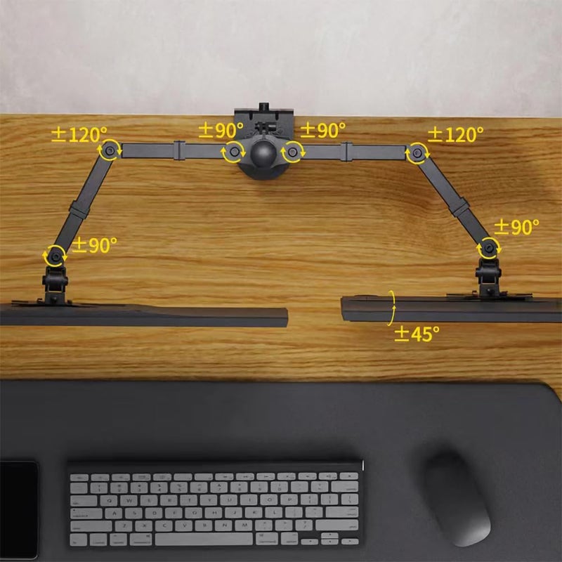 JOSHBERG Dual Monitor Desk Mount Fully Adjustable Dual Monitor Arm for 2 Computer Screens up to 30 Inch Heavy Duty Dual Monitor Stand for Desk Holds up to 19.84 Lbs Per Arm - Image 4