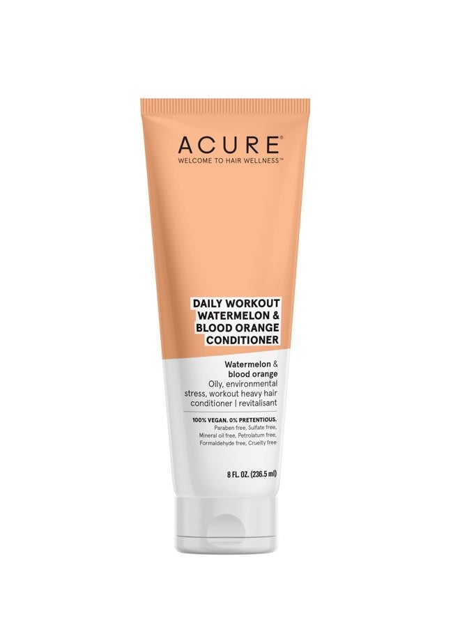 Acure بلسم البطيخ اليومي | 100% نباتي | للشعر الدهني، المتعرض للبيئة، والشعر الثقيل بعد التمارين | بطيخ وبرتقال دموي - تركيبة لطيفة للاستخدام اليومي | 8 أونصة سائلة - Image 1