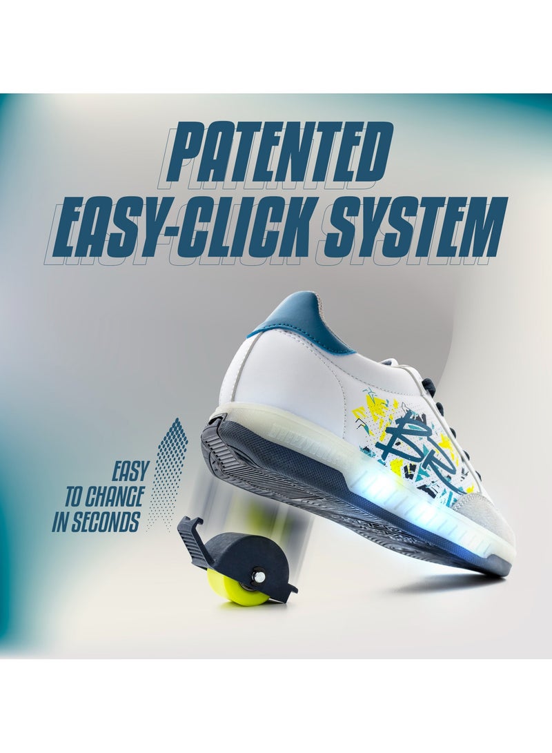 BREEZYROLLERS BREEZY ROLLERS shoes with wheels for children, Roller skates sneakers kids, From children's street shoes to roller skates in a few seconds, Patented click system, Trainers with wheels for girls & boys - Image 2