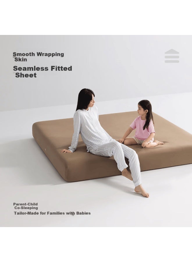 Meiduo Jia 26 New Style Seamless Fitted Sheet Full Coverage High Elasticity Bed Skirt 1.5m Good Night Purple