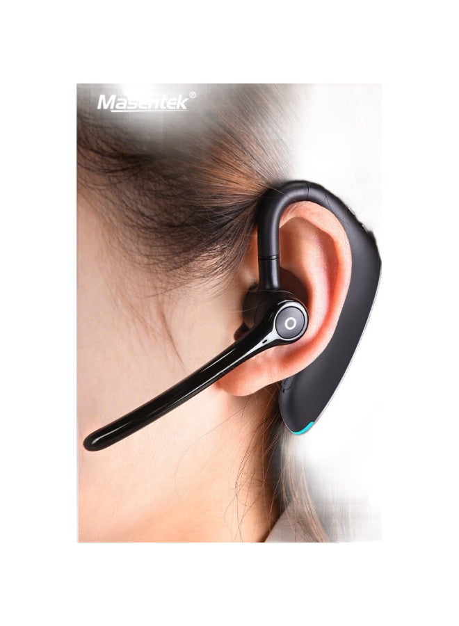 Masentek F910 Wireless Bluetooth Headphones, Noise-Cancelling Single-Ear Hook-Style With Long Battery Life, Built-In Microphone For Calls, Suitable For Sports, Running, Driving, Compatible With Apple, Huawei, Xiaomi - Image 2