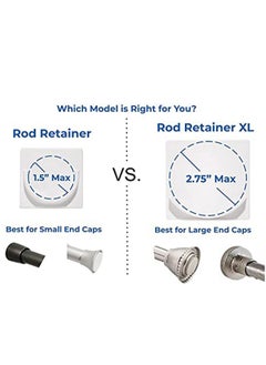 KASTWAVE 2 Pack Tension Holder Rod Mount Retainer for Wall No Drilling  - Image 4