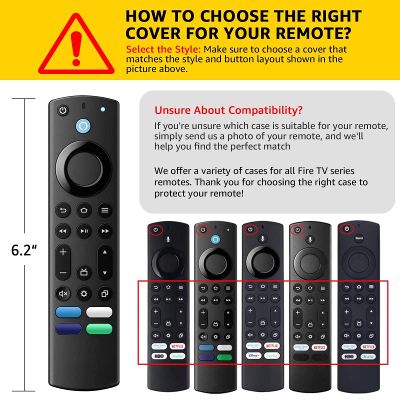 OneBom (2 Pack) ONEBOM Silicone TV Remote Cover, (6.2 Inch*1.5 Inch) Glow in The Dark, Anti Slip Silicone Protective Case with Lanyard(Glow Blue&Glow Pink) - Image 3