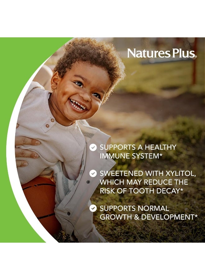 NaturesPlus Animal Parade Gold Multivitamin Children’s Chewables - Cherry Flavor - 60 Chewable Animal-Shaped Tablets - with Vitamin D3, K2 & Probiotics - 30 Servings - Image 4