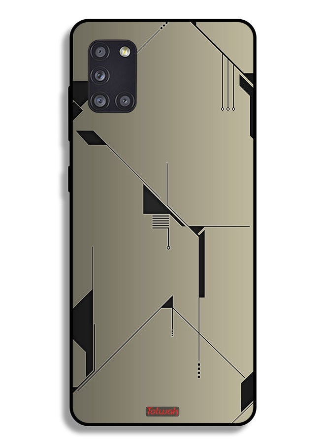 Tolwak غطاء حماية لهاتف Samsung Galaxy A31 بتصميم تجريدي بسيط للفن الرقمي  - Image 1