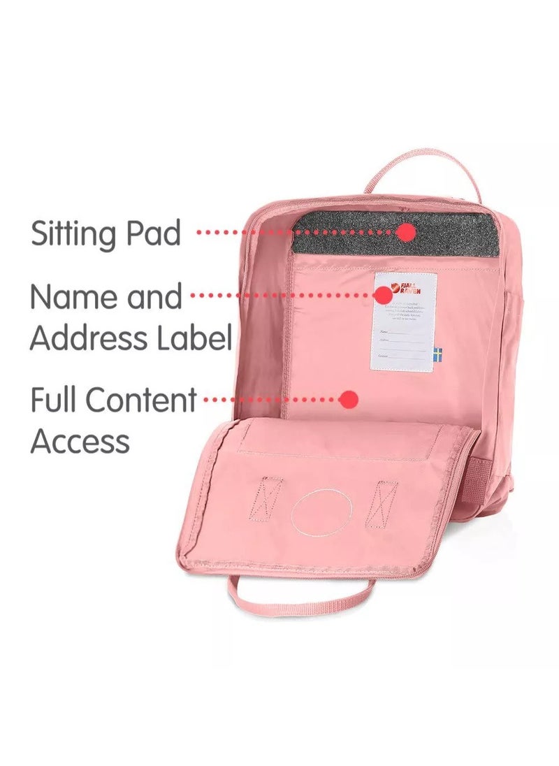 Fjallraven - Kanken Classic Casual Backpack Back to School Bag 16 Inches Pink - Image 1
