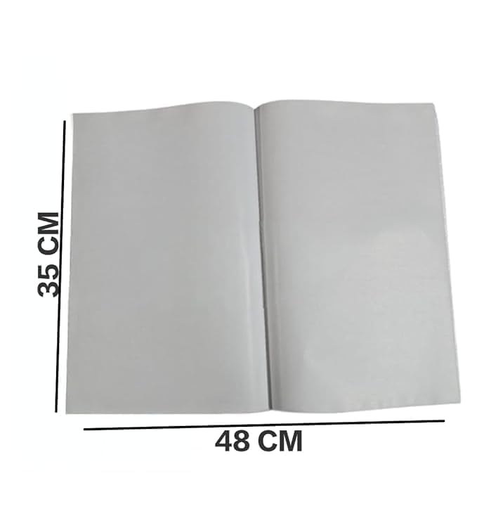 SEJASCOLLECTIONS |Pack of 40| Laminated Multicolor Notebook/Book Cover for A4 Size, Waterproof & Durable Ready-to-Use, Size 35cm x 48cm, Pack of 40, Each Color 4 sheets with 40 Free Name Slip Stickers - Image 2