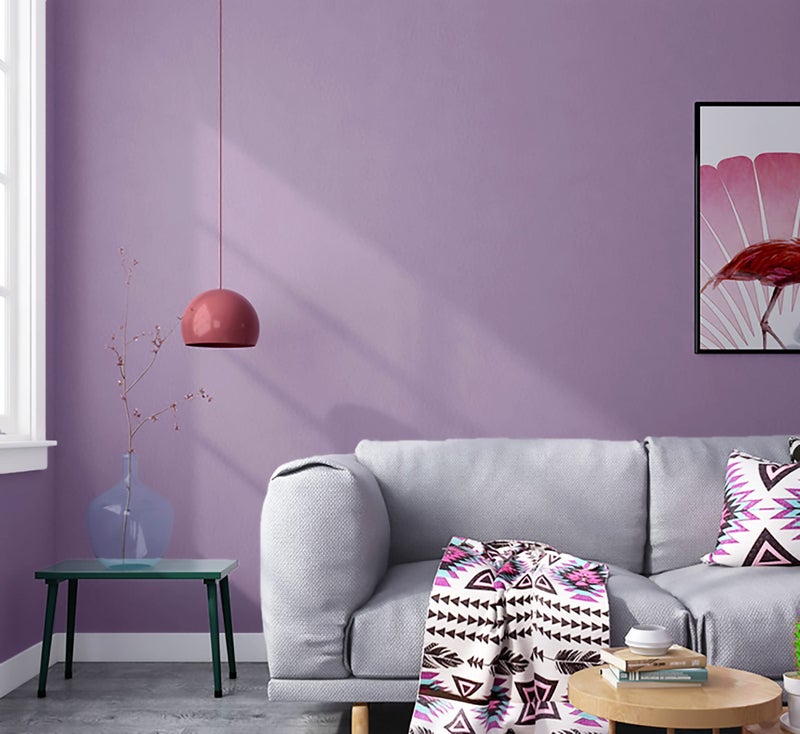 Ismoon Purple Peel And Stick Wallpaper 15.7''  236'' Solid Purple Contact Paper Self-Adhesive Removable Waterproof Wallpaper For Bedroom Dorm Shelf Liner Countertop Cabinet Wardrobe - Image 4