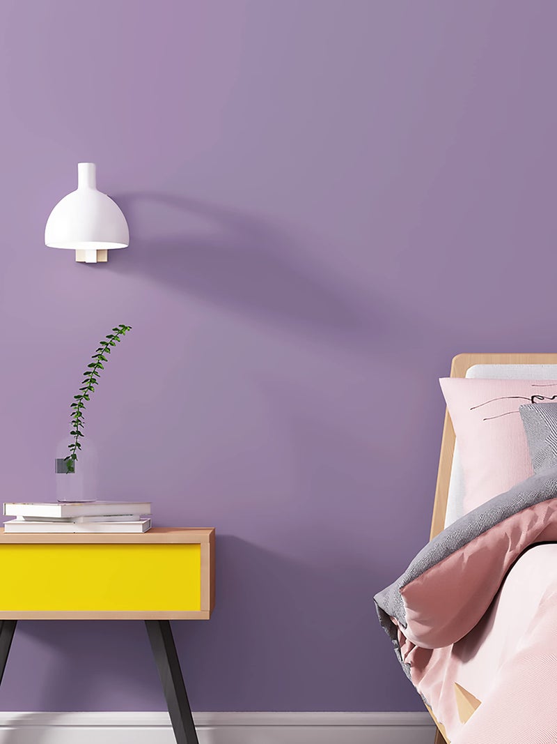 Ismoon Purple Peel And Stick Wallpaper 15.7''  236'' Solid Purple Contact Paper Self-Adhesive Removable Waterproof Wallpaper For Bedroom Dorm Shelf Liner Countertop Cabinet Wardrobe - Image 3
