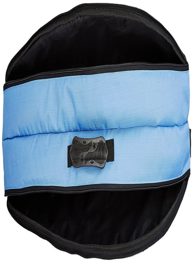 ترايامف مضرب تنس الريشة Triumph Ray-4000 قطعة واحدة خفيف الوزن مع حقيبة تنس الريشة Titan-6R ذات قسمين، لون أزرق سماوي/أسود - Image 5