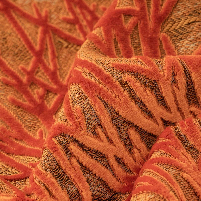 Yangest Burnt Orange Twigs Throw Pillow Cover Branches Velvet Cushion Case Neutral Pillowcase for Sofa Couch Bedroom Living Room Home Decor,18x18 Inch - Image 3