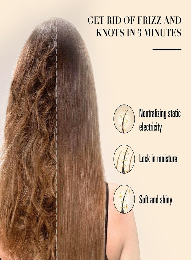 Defflo Wooden hair brush for Women & Men, Natural Bamboo Hairbrush for Hair Growth, Bristles Detangling Paddle hair brushes for men women Curly hair, Hairbrush for Massaging Scalp with flat paddle brush comb - Image 3