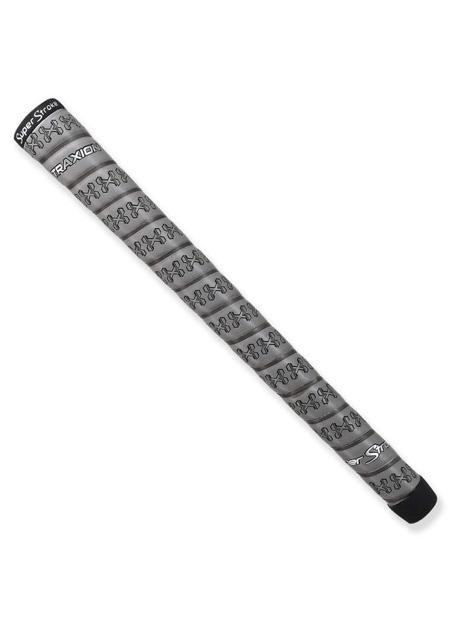 Super Stroke SuperStroke Traxion™ Wrap Gold Club Grip, Gray (Midsize) | Advanced Surface Texture That Improves Feedback and Tack | Extreme Grip Provides Stability and Feedback | Transfer Speed More Effectively 