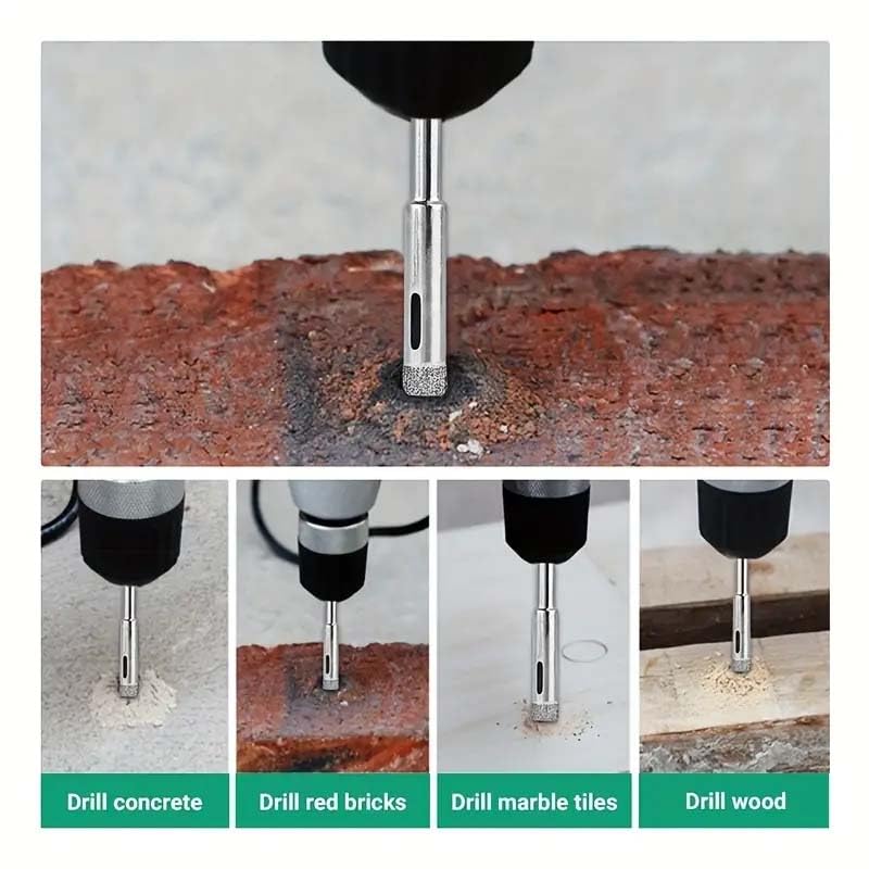 18mm Diamond Coated Core Hole Saw Drill Bit Set Tools Glass Drill Hole Opener For Tile Marble Glass Ceramic Hole Opening Power Tool Accessories  - Image 5