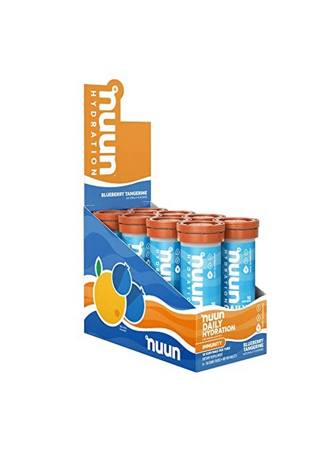 Nuun Immunity: Antioxidant Immune Support Hydration Supplement With Vitamin C Zinc Turmeric Elderberry Ginger Echinacea And Electrolytes. Flavor: Blueberry Tangerine Pack Of 8 (80 Servings) - Image 1