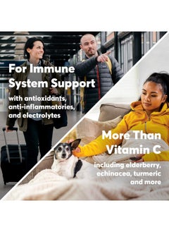 Nuun Immunity: Antioxidant Immune Support Hydration Supplement With Vitamin C Zinc Turmeric Elderberry Ginger Echinacea And Electrolytes. Flavor: Blueberry Tangerine Pack Of 8 (80 Servings)  - Image 5