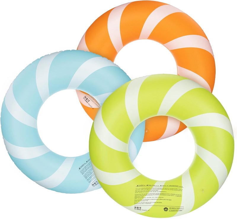 Bestrip Pool Floats Adult Size for Kids Age 8-12 Adults Inflatable Floats Swimming Ring Toys Beach Pool Party Lake Use - Image 1