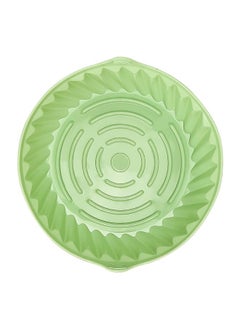 Thoraya Air Fryer Liners Pot Round Shaped Heat Resistant Easy Cleansing Silicone Pot Liner Baking Tray Cyan S 19cm / 7.48in  - Image 1