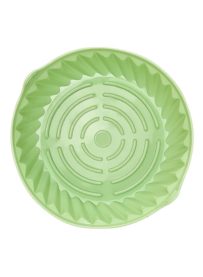 Thoraya Air Fryer Liners Pot Round Shaped Heat Resistant Easy Cleansing Silicone Pot Liner Baking Tray Cyan S 19cm / 7.48in  - Image 2