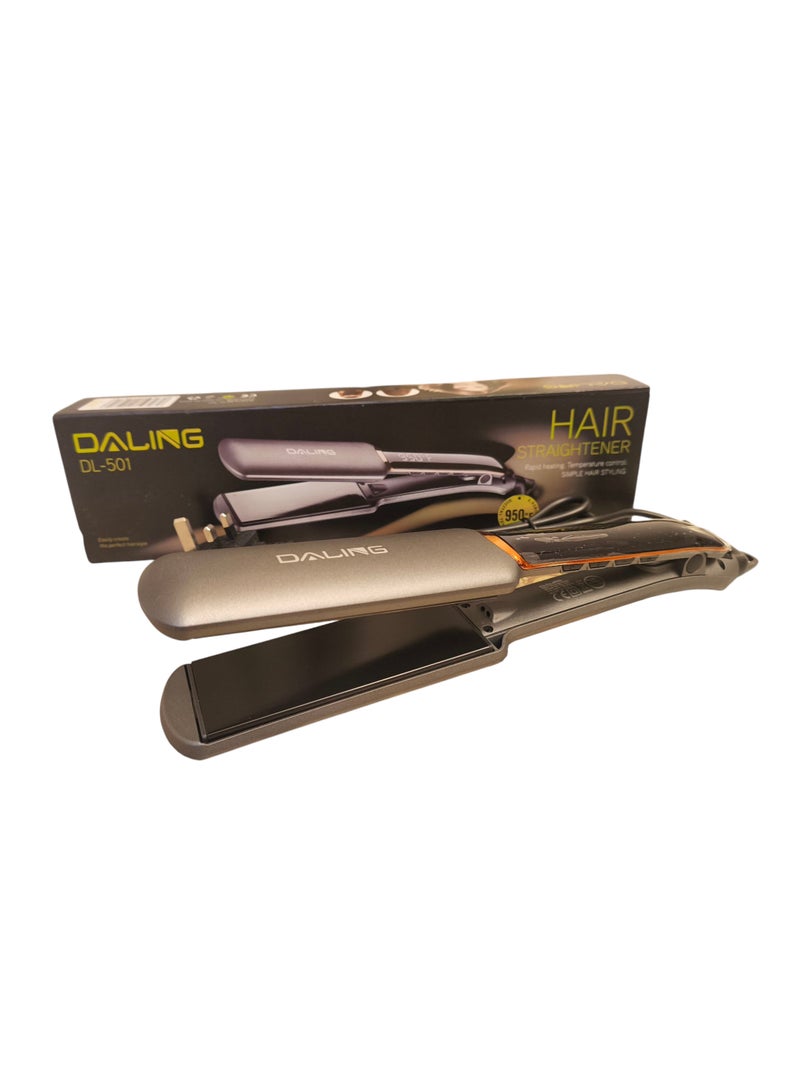 Daling Professional Hair Straightener Black/Gold 950W and Heats Upto 950F  - Image 1