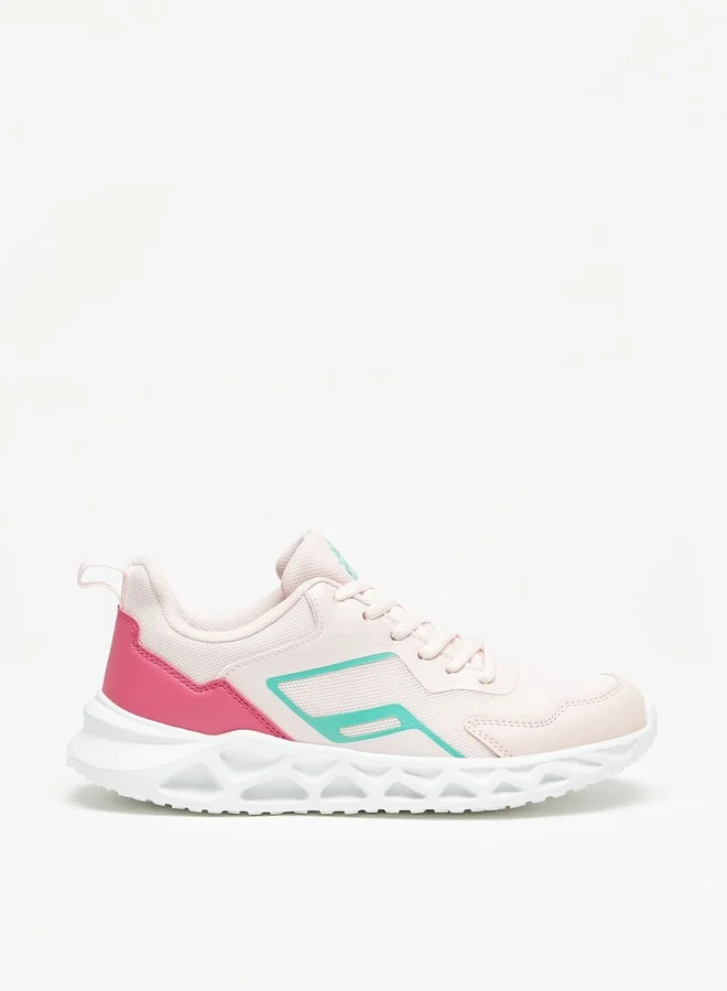 شو اكسبرس Women's Textured Lace-Up Sports Shoes