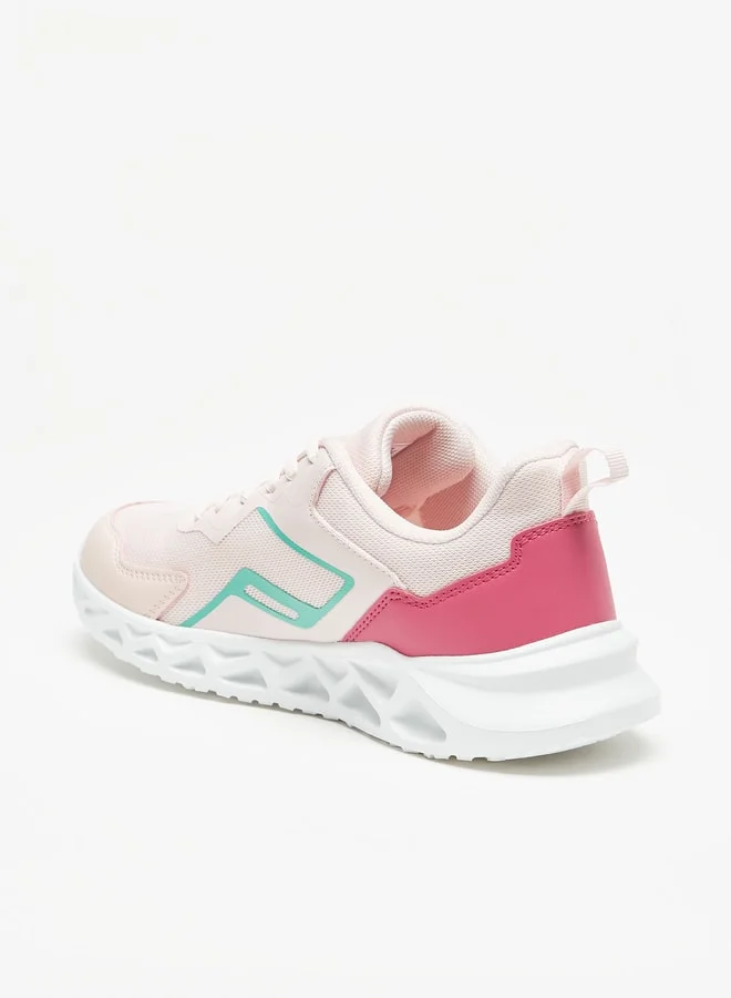 شو اكسبرس Women's Textured Lace-Up Sports Shoes