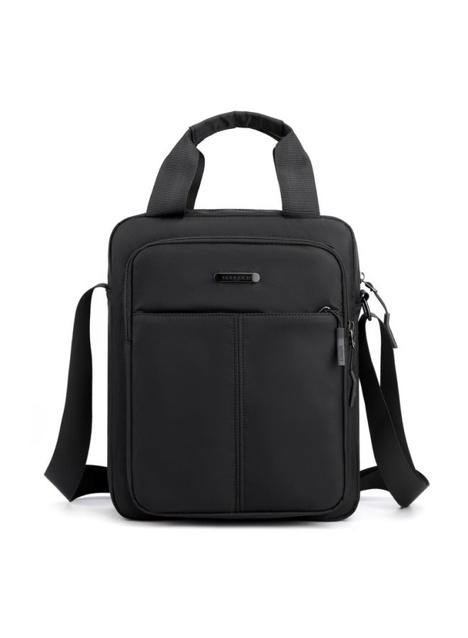 Vertical Edition Men's Handbag Business Briefcase Men's Bag Shoulder Crossbody Bag Nylon Cloth Bag Wholesale-Color:Black  - Image 1