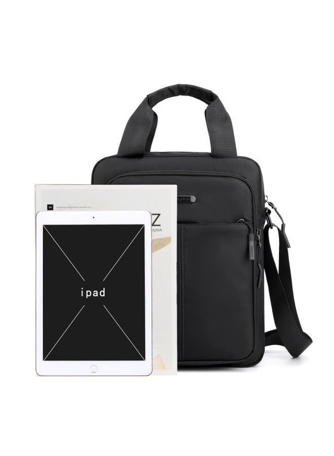 Vertical Edition Men's Handbag Business Briefcase Men's Bag Shoulder Crossbody Bag Nylon Cloth Bag Wholesale-Color:Black  - Image 4