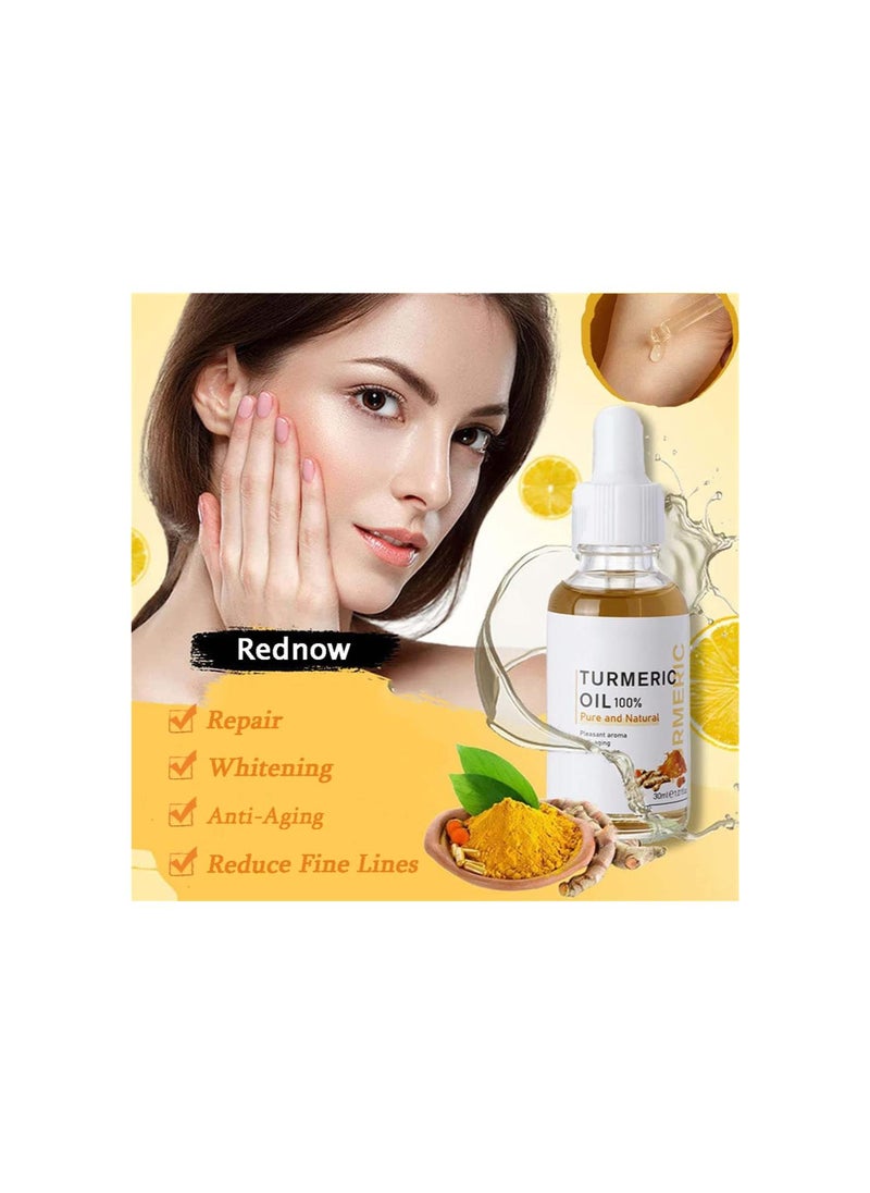 silvercnc - Turmeric Dark Spot Corrector Serum,Natural Turmeric Acne Dark Spot Remover,Body Face Serum Repair Facial Essence,Melasma Corrector Facial Serum Skin Care Moisturizing Serum Ginger Root Extract(2PCS) - Image 1