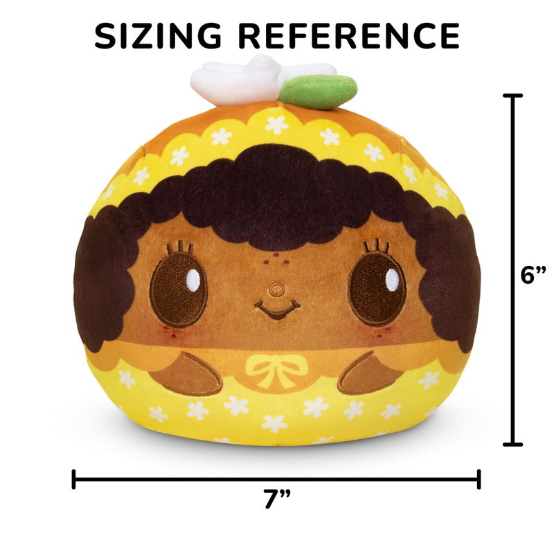 TeeTurtle Strawberry Shortcake Scented Reversible Plush - Orange Blossom and Marmalade - Cute Kawaii 6" Orange Scented Plushie - Image 4